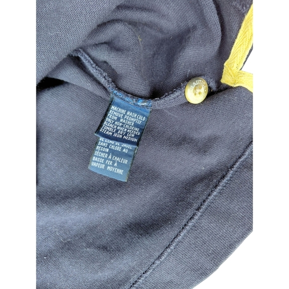 Nautica Navy Shirt with Plaid and Yellow Details - Picture 6 of 6